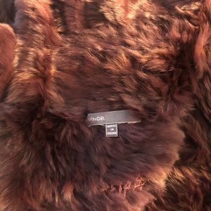 Vince genuine rabbit fur snood OS